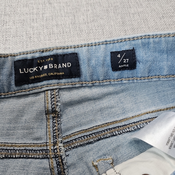 LUCKY BRAND Jeans Button Fly Ava Skinny Light Blue - Picture 5 of 14